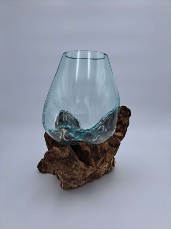 Botanical Fusion old wood vase - Afbeelding 2