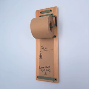 Industrial kraft paper roll green