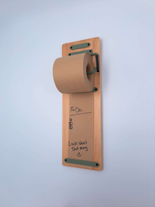 Industrial kraft paper roll green