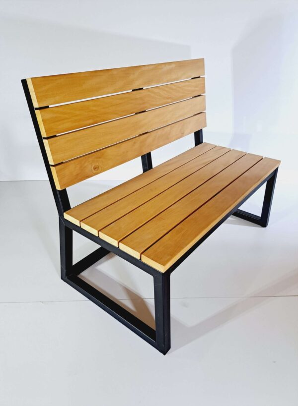 Solide hardhouten tuinbank 2p