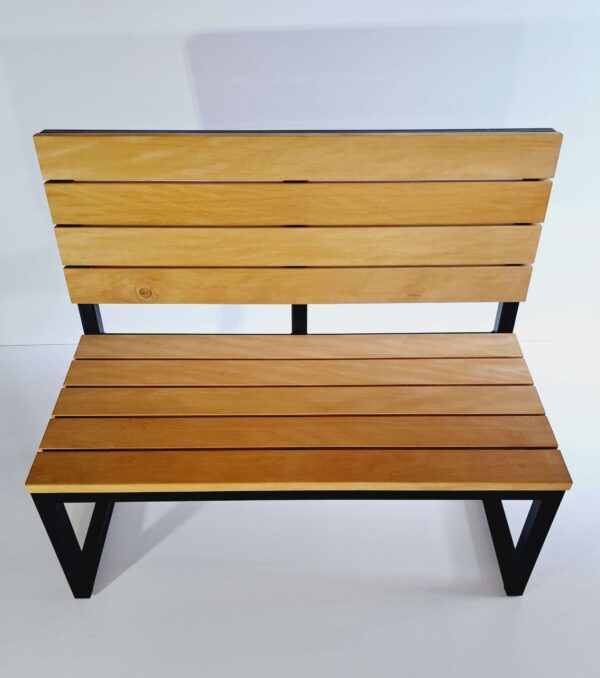 Solide hardhouten tuinbank 2p - Afbeelding 5